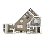 3D Illustration of St. Lucia Floor Plan